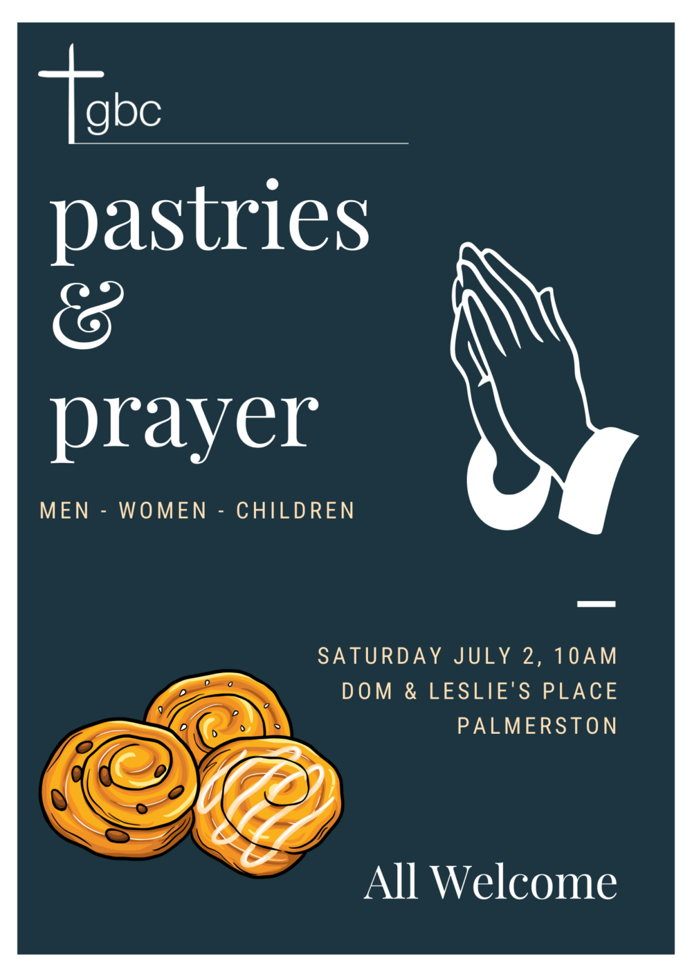 Pastries and prayer morning